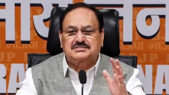 **EDS: THIRD PARTY IMAGE** In this screengrab from a video posted on July 22, 2026, Union Minister and BJP National President JP Nadda addresses a press conference at the BJP headquarters, in New Delhi. (@BJP4India/X via PTI Photo)(PTI07_22_2026_000507B)