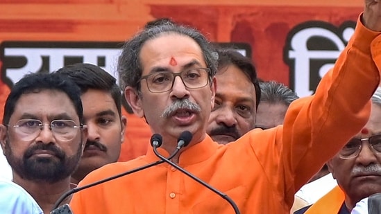 Shivsena (UBT) chief Uddhav Thackeray-led faction has been reduced to three MPs. (PTI)