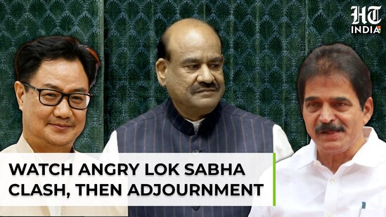 Watch: angry Lok Sabha clash