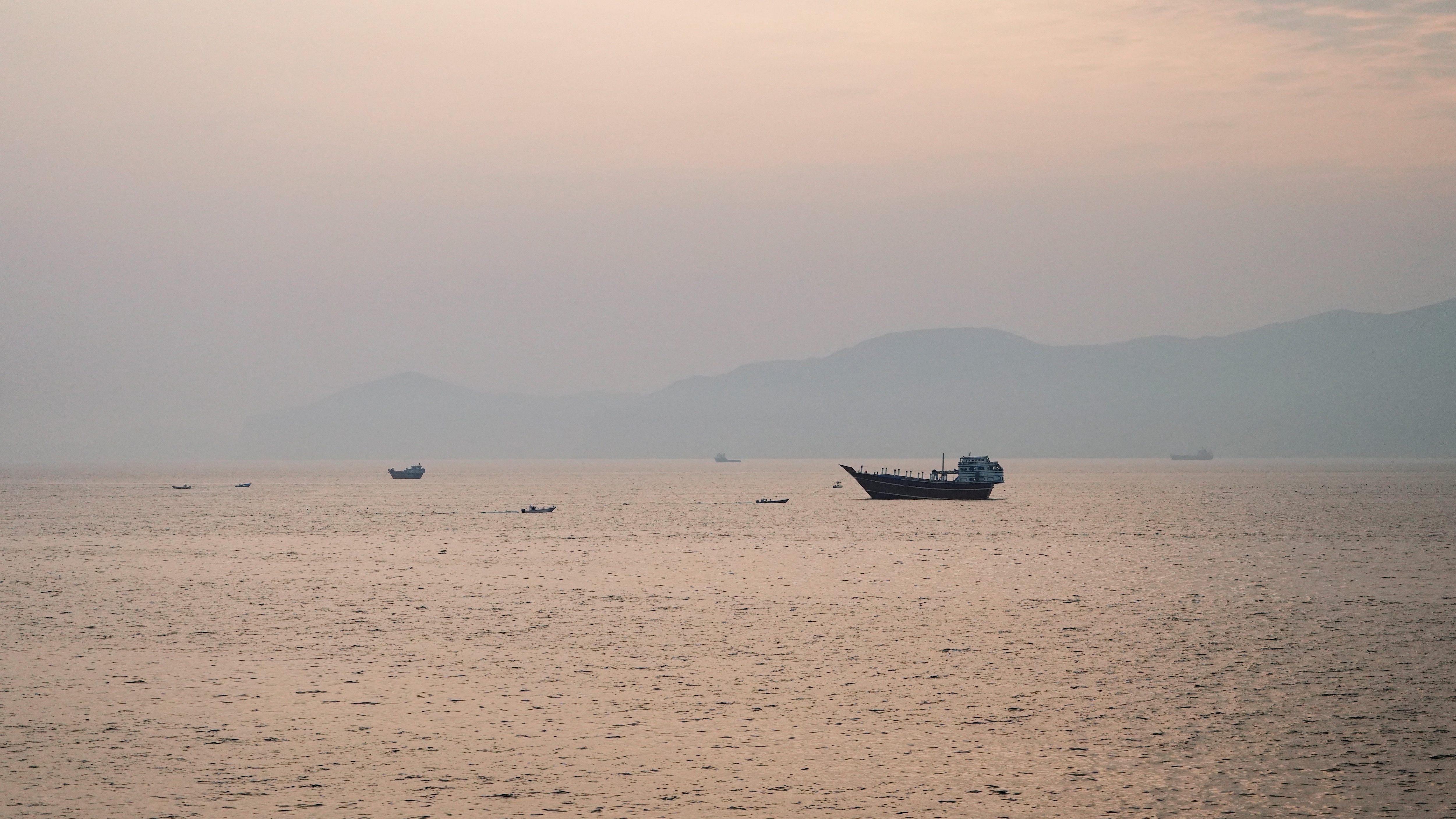 Vessels at the Strait of Hormuz, as seen from Musandam, Oman, July 21, 2026. REUTERS/Stringer (REUTERS)