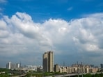 Gram it: It’s monsoon in Delhi, and the city’s skyline is putting on a spectacular show. Following recent rainfall, air pollution levels have dropped significantly over the past few days, drastically improving visibility. The result is clear blue skies across several parts of the NCR, including this view from Noida. As per the India Meteorological Department (IMD), residents can expect cloudy skies over the next six days.