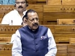 Union MoS Jitendra Singh speaks in Lok Sabha during the Monsoon Session of Parliament, in New Delhi.