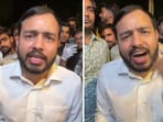 Alakh Pandey, CEO of Physics Wallah, joined the student protest at Delhi's Jantar Mantar.