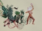 Kaur’s Goddesses Birthing Ecosystems series questions what it means to be a mother.