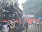 Officials said apart from the two students, there was no one else in the building when firefighters arrived. (Hindustan Times)