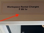 The cafe's workspace policy prompted mixed reactions online.