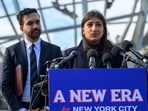 Lina Khan with then Mayor-elect Zohran Mamdani in November last year.
