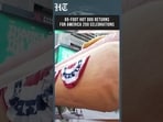 65-Foot Hot Dog Returns To Times Square For America 250 Celebrations And Public Display