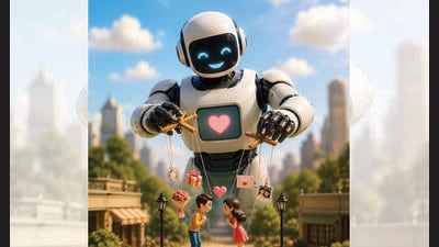 AI matchmakers, dating coaches, and romance assistants have entered the dating scene. (ILLUSTRATIONS GENERATED USING CHATGPT) AI matchmakers, dating coaches, and romance assistants have entered the dating scene. (ILLUSTRATIONS GENERATED USING CHATGPT)