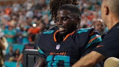 Tyreek Hills revealed that one doctor had warned him he might never walk normally again. (IMAGN IMAGES via Reuters Connect)