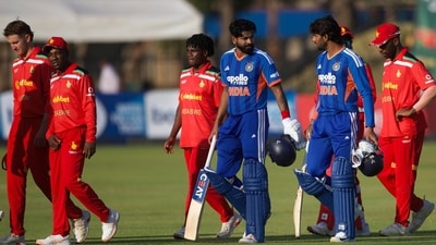 Shreyas Iyer finished unbeaten on 28 off 24 balls, striking three boundaries, while Tilak Varma remained not out on six as India sealed victory in 13.2 overs. (AP Photo) Shreyas Iyer finished unbeaten on 28 off 24 balls, striking three boundaries, while Tilak Varma remained not out on six as India sealed victory in 13.2 overs. (AP Photo)