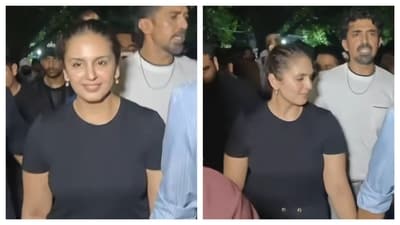 Huma Qureshi with brother Saqib Saleem at Jantar Mantar at 2am on Thursday. Huma Qureshi with brother Saqib Saleem at Jantar Mantar at 2am on Thursday.