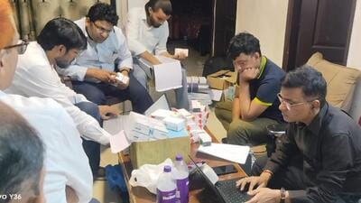 Officials said the flat was allegedly being used to store large quantities of pharmaceutical products without authorisation. (HT Photo) Officials said the flat was allegedly being used to store large quantities of pharmaceutical products without authorisation. (HT Photo)