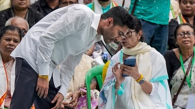 বর্তমানে অভিষেক বন্দ্যোপাধ্যায়ের বিরুদ্ধে মোট আটটি মামলা দায়ের হয়েছে। (PTI) বর্তমানে অভিষেক বন্দ্যোপাধ্যায়ের বিরুদ্ধে মোট আটটি মামলা দায়ের হয়েছে। (PTI)