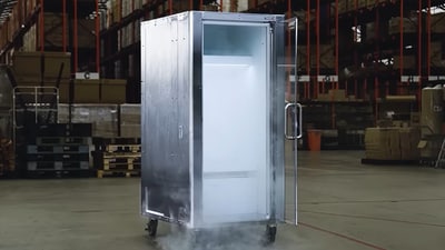 Instead of fixing the climate, Japan built fridges for humans. (YouTube/ Trusco) Instead of fixing the climate, Japan built fridges for humans. (YouTube/ Trusco)