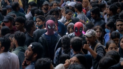 Spider-Man appeared to be the most popular superhero at the protests, with multiple sightings across demonstration sites.
Credit: @deomanish