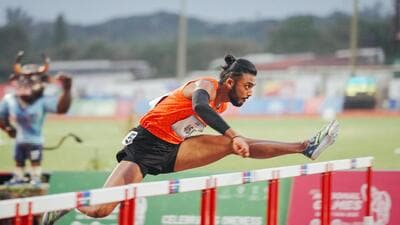Tejas Shirse heads into the Commonwealth Games knowing the challenge will be formidable, with Jamaican and South African hurdlers expected to dominate the field. (HT) Tejas Shirse heads into the Commonwealth Games knowing the challenge will be formidable, with Jamaican and South African hurdlers expected to dominate the field. (HT)