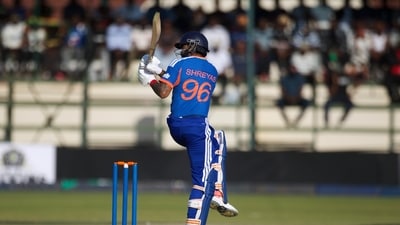 Shreyas Iyer registered his first win as India captain after a disastrous UK tour. (AP Photo) Shreyas Iyer registered his first win as India captain after a disastrous UK tour. (AP Photo)