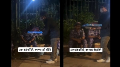 The clip was reportedly filmed hours after Monday’s clashes between protesters and police. (Instagram/@peter_paarkar2.0) The clip was reportedly filmed hours after Monday’s clashes between protesters and police. (Instagram/@peter_paarkar2.0)