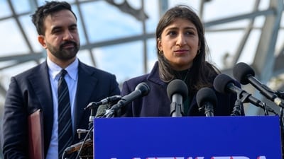 Lina Khan with then Mayor-elect Zohran Mamdani in November last year. Lina Khan with then Mayor-elect Zohran Mamdani in November last year.