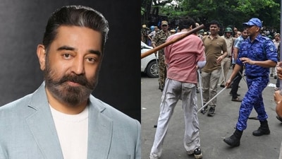 Kamal Haasan condemns NEET crisis, backs protesting students and urges Sonam Wangchuk to end fast. ((Photo by RAJ K RAJ / Hindustan Times))