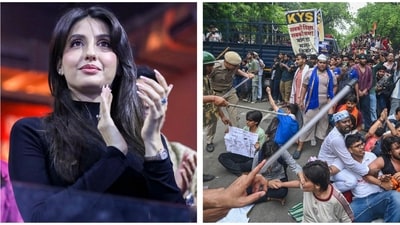 Nora Fatehi has spoken out on the student protests. Nora Fatehi has spoken out on the student protests.