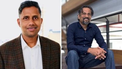 Vijay Rayapti (L) is the co-founder and CEO of Atomicwork, while Sridhar Vembu (R) is the founder and former CEO of Zoho. Vijay Rayapti (L) is the co-founder and CEO of Atomicwork, while Sridhar Vembu (R) is the founder and former CEO of Zoho.