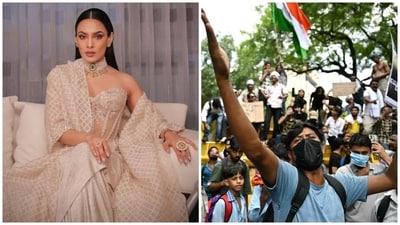 Ishita Mangal critiques Couture Week as protests erupt over NEET exam paper leak. Ishita Mangal critiques Couture Week as protests erupt over NEET exam paper leak.