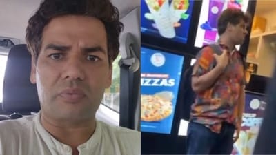 The controversy erupted after a video purportedly showed Dahiya at a popular fast-food outlet in Delhi during Monday's Parliament march. (Instagram: vijetadahiya1/ Screengrab)