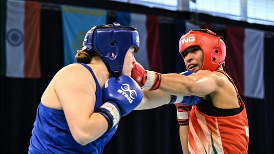 Lovlina Borgohain, one of India’s flagbearers at the opening ceremony, did not even have to step into the ring to secure a medal at the CWG. (BFI)
