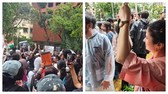 Rashika Dugal posted these photos from the protest site in Mumbai.
