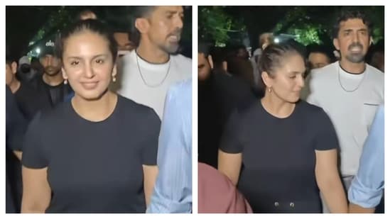 Huma Qureshi with brother Saqib Saleem at Jantar Mantar at 2am on Thursday.