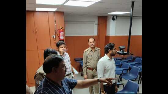 Officials said inspections of coaching institutes across Greater Noida will continue as part of a drive launched on the directions of the Uttar Pradesh government to enforce fire safety norms. (HT Photo)