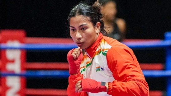 Commonwealth Games 2026 LIVE Updates, Day 1: Indian boxer Lovlina Borgohain during a training session in Glasgow. Commonwealth Games 2026 LIVE Updates, Day 1: Indian boxer Lovlina Borgohain during a training session in Glasgow.