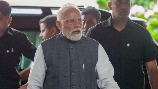 File photo of Prime Minister Narendra Modi arrivig for an event