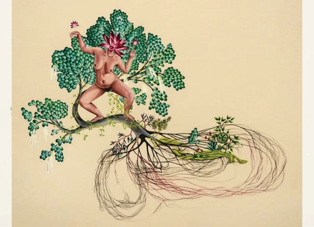 The Goddesses Birthing Ecosystems series also highlights women’s limited roles in the domestic sphere. The Goddesses Birthing Ecosystems series also highlights women’s limited roles in the domestic sphere.