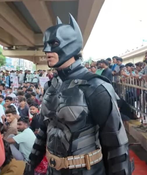 DC Superheroe Batman quickly went viral on social media