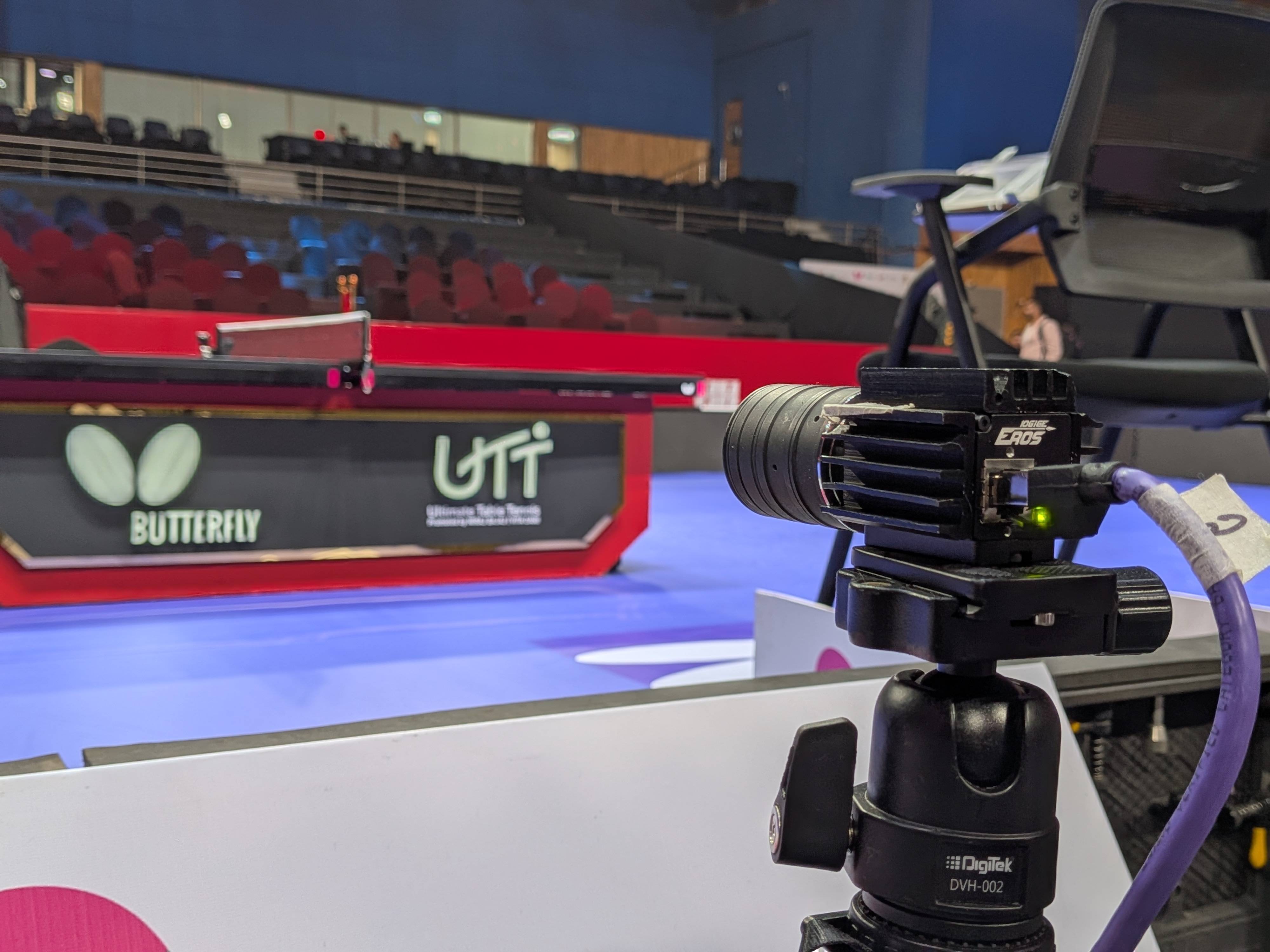 One of the 14 cameras used for TTR at the UTT venue in Goa One of the 14 cameras used for TTR at the UTT venue in Goa