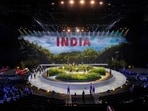 A view of the opening ceremony of Commonwealth Games 2026 in Glasgow on Thursday.
(@narendramodi X)