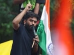 Cockroach Janta Party (CJP) founder Abhijeet Dipke said the only way to resolve the issue was for education minister Dharmendra Pradhan to resign.(REUTERS)