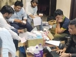 Officials said the flat was allegedly being used to store large quantities of pharmaceutical products without authorisation. (HT Photo)