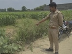 Police received information from local residents around 9am and rushed a team to the spot. Officials said the body was found in a field about 40-50 metres from the road. (Sakib Ali/HT Photo)