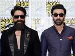 Yash and Ranbir Kapoor attend the Ramayana press line during 2026 Comic-Con International: San Diego at Hilton Bayfront on July 23, 2026 in San Diego, California. (Photo by Emma McIntyre / GETTY IMAGES NORTH AMERICA / Getty Images via AFP)
