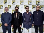 Nitesh Tiwari, Yash, Ranbir Kapoor and Namit Malhotra attend the Ramayana press line during 2026 Comic-Con International: San Diego at Hilton Bayfront on July 23, 2026 in San Diego, California.
(Photo by Emma McIntyre / GETTY IMAGES NORTH AMERICA / Getty Images via AFP)
