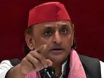 Samajwadi Party national president Akhilesh Yadav. (HT file)