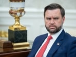 US Vice President JD Vance during a meeting with US President Donald Trump and Lebanon's President Joseph Aoun, not pictured, in the Oval Office of the White House.