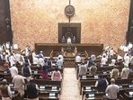 The government argued that the legislation is intended to safeguard the dignity of Vande Mataram. (Sansad TV)