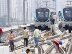 Under these rights, the NMRC will allow firms to associate their brand names with metro stations and use designated indoor and outdoor spaces for advertisement, officials said) (HT Archive)