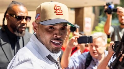 US singer Chris Brown departs after attending a hearing at Southwark Crown Court in London on July 24. (AFP) US singer Chris Brown departs after attending a hearing at Southwark Crown Court in London on July 24. (AFP)