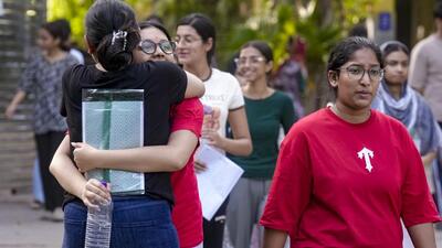 NEET-UG candidates walk out of the examination center in New Delhi after appearing for the re-test on June 21. (PTI) NEET-UG candidates walk out of the examination center in New Delhi after appearing for the re-test on June 21. (PTI)